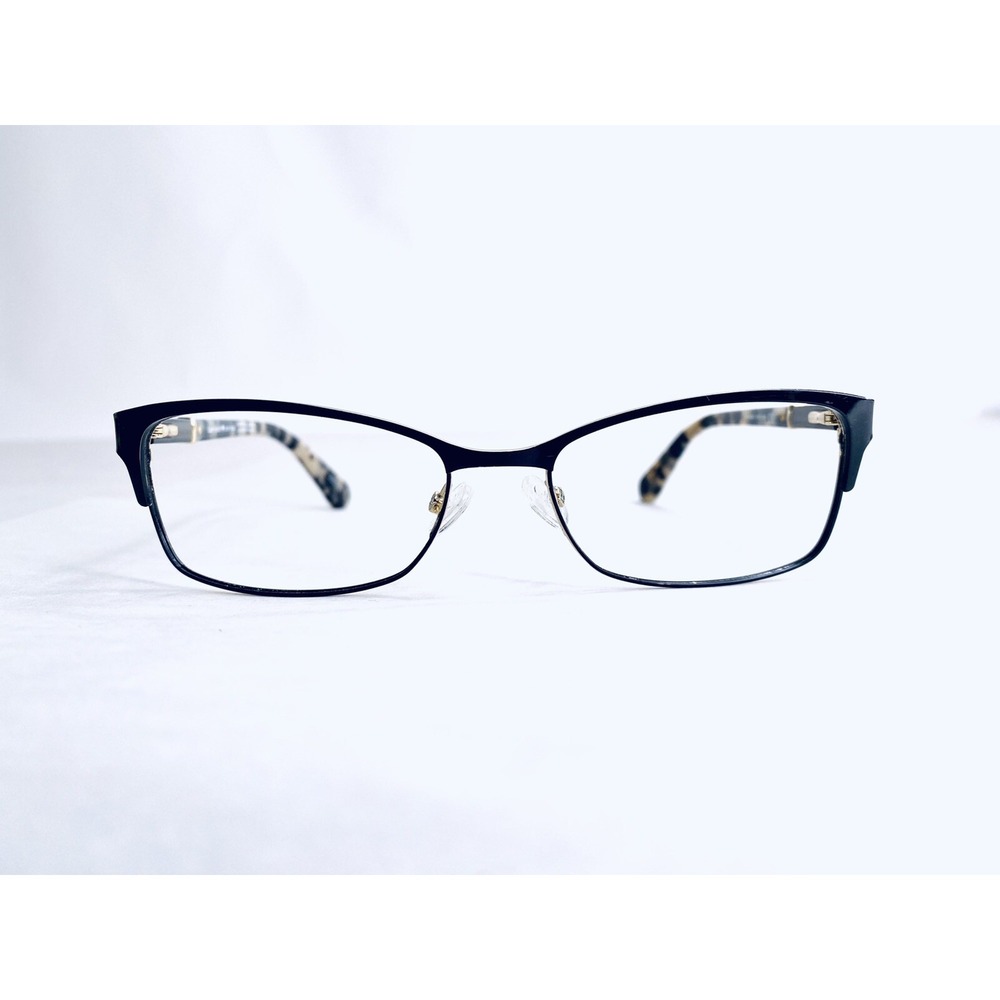 Kate Spade NY Black Gold Metal Cat Eye Eyeglasses Tortoise Laurianne 52 16 140